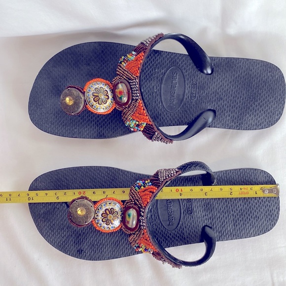 NWT Original Havaianas Beautifully Handmade Embroidered US9/10W - EUR 41/42 - Picture 4 of 6